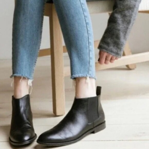 Jenni Kayne Leather Chelsea Boots in Black 37 7 - Picture 2 of 10
